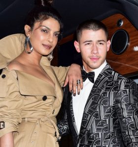 Celebrities leave the Carlyle Hotel to attend the Met Gala Featuring: Priyanka Chopra, Nick Jonas Where: New York, United States When: 01 May 2017 Credit: LK/WENN